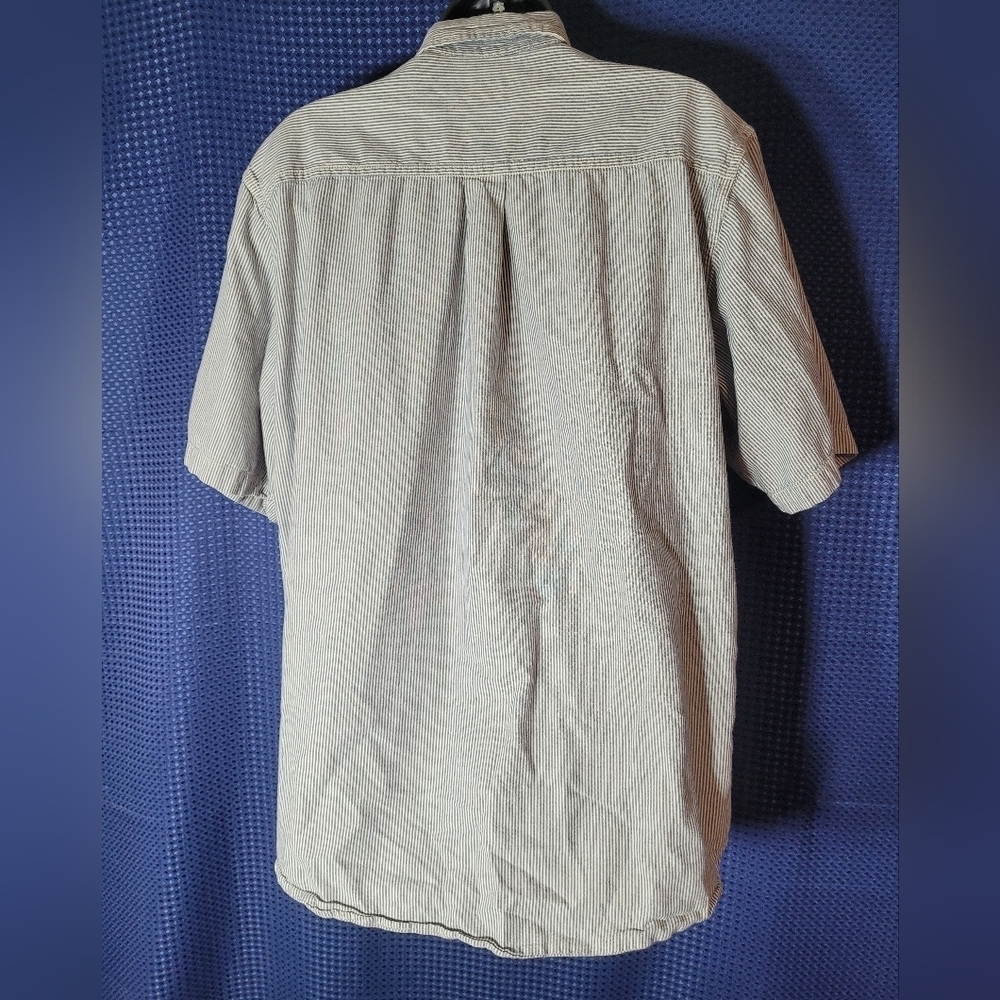 Sold! Carhartt 100% Cotton Short Sleeve Button Down Shirt sz L - Picture 5 of 9